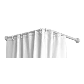 Varão branco para cortina angular de 70x100 a 175cm