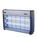 Exterminador de insetos eletrônico profissional 2x15w 49x10x31cm cor cromado/preto edm