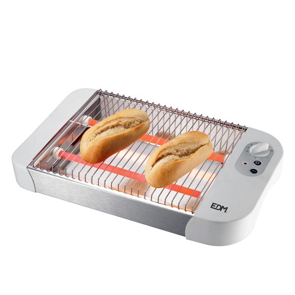 Torradeira horizontal 600w com temporizador 35,5x21x6cm edm