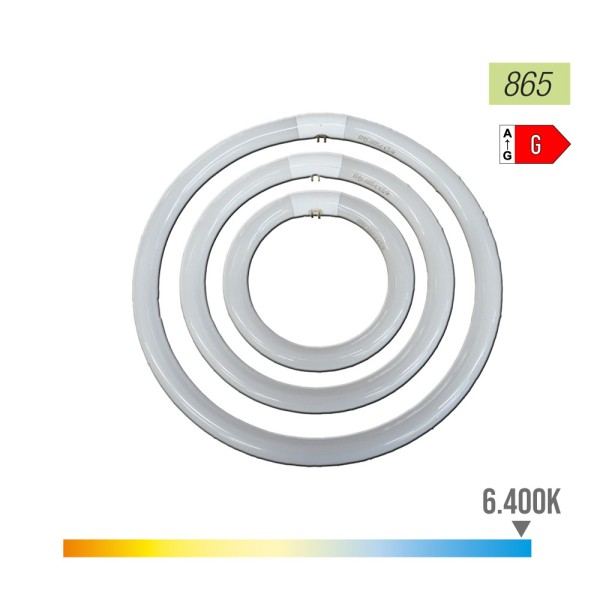 Tubo circular fluorescente 40w ø40cm trifósforo 865k luz fria philips