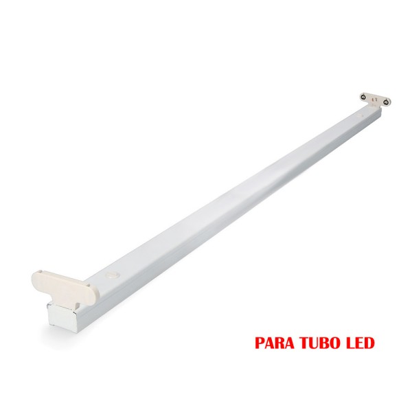 Armadura fluorescente para tubo led 2x22w (eq. 58w) 220v 153cm edm