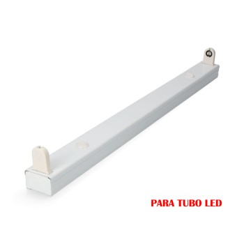 Armadura fluorescente para tubo led 1x9w (eq. 18w) 220v 61cm edm
