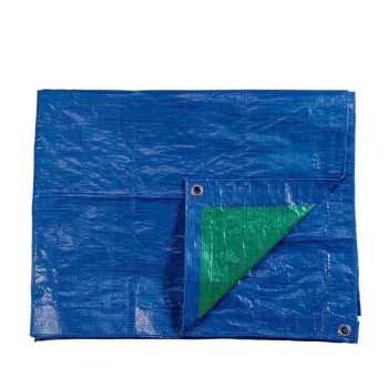 Toldo 5x8m de dupla cara. cor azul/verde. densidade 90g/m² edm
