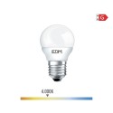 Lâmpada esférica led e27 5w 400lm 4000k luz dia ø4,5x8cm edm