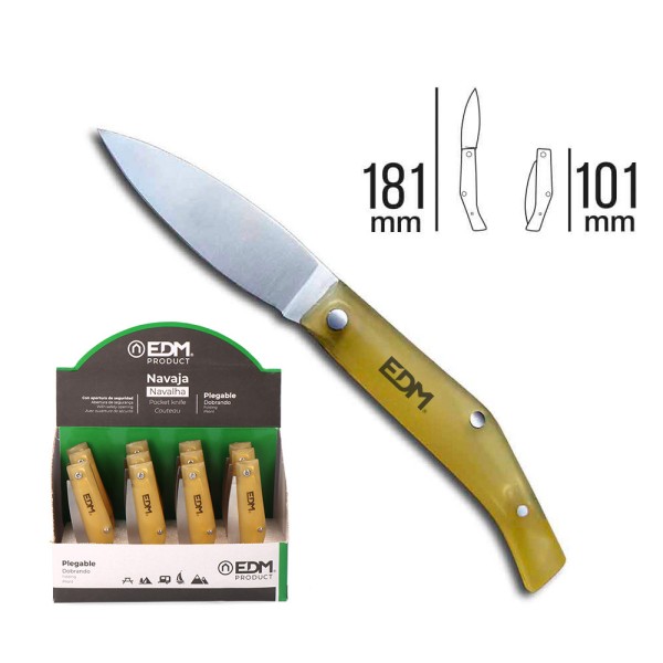 Navalha com cabo de plástico de 181mm. edm euro/u
