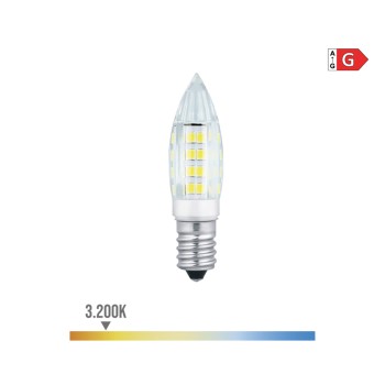 Lâmpada mini vela led e14 3w 250lm 3200k luz quente ø1.6x5.4cm edm