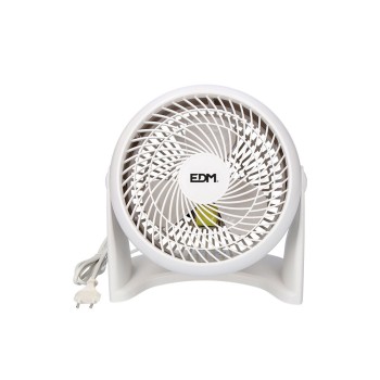Ventoinha 2 em 1 (piso e parede) cor branco. potência: 50w lâminas: ø18cm 26,5x15,5x27,7cm edm