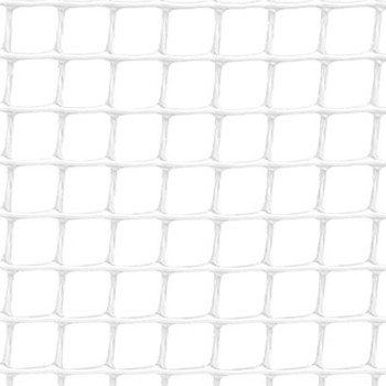 Rolo de malha de proteção cadrinet cor branco 1x25m quadro: 10x10mm nortene