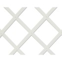 Trelliflex treliça de plástico 1x2m cor branco perfil de laminas 22x6mm. nortene