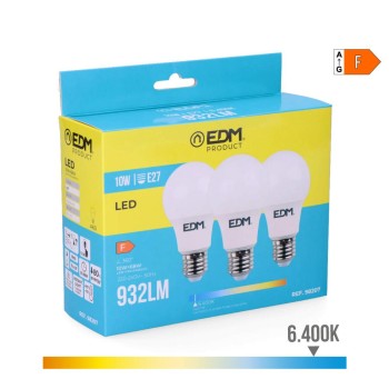 Kit 3 lâmpadas standard led...