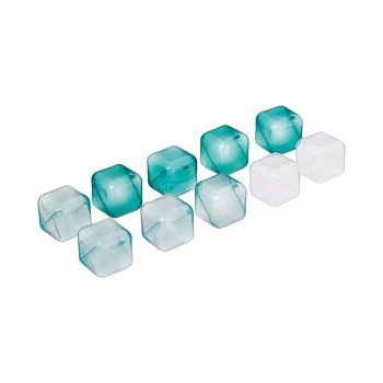 Pack 10 cubinhos de plástico 2,5x2,5x2,5cm