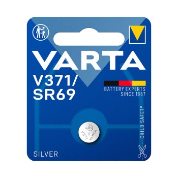 Pilha varta sr69 - v371 silver 1,55v (blíster 1 unid.) ø9,5x2,05mm