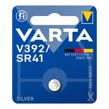 Micro pilha botão varta silver sr41 - v392 1,55v (blíster 1 unid.) ø7,9x3,6mm