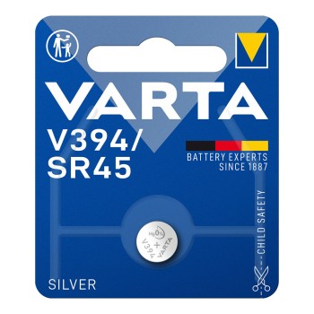 Micro pilha de botão varta silver sr45 - v394 1,55v(blíster 1 unid.) ø9,5x3,6mm
