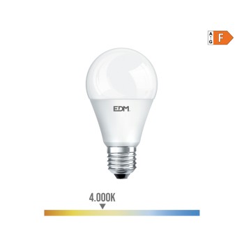Lâmpada de led standard e27 12w 1154lm 4000k luz do dia ø5,9x11,5cm edm