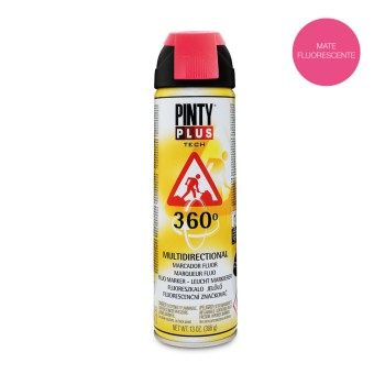 Pintura em spray pintyplus tech 650cc marcador 360° vermelho t107