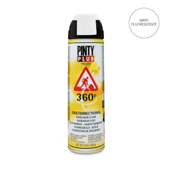 Pintura em spray pintyplus tech 650cc marcador 360° branco t101