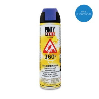 Pintura em spray pintyplus tech 650cc marcador 360° azul t118
