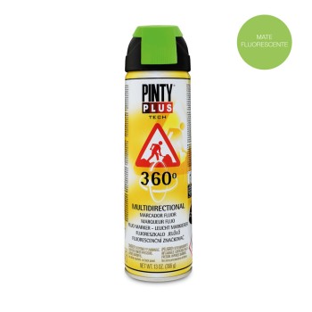Pintura em spray pintyplus tech 650cc marcador 360° verde t136