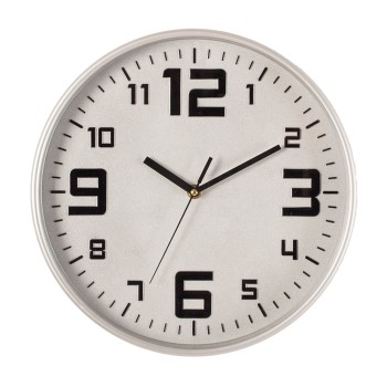 Relógio cor plata ø30cm