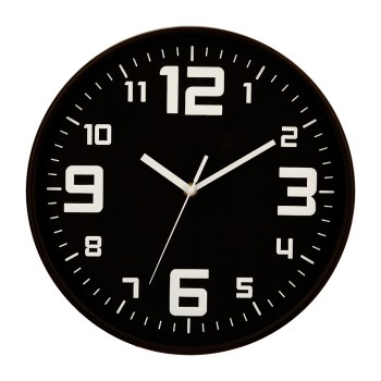 Relógio cor preto ø30cm