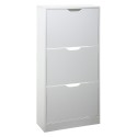 Sapateira de madeira 115x60x24cm cor branco