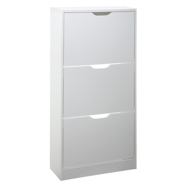 Sapateira de madeira 115x60x24cm cor branco