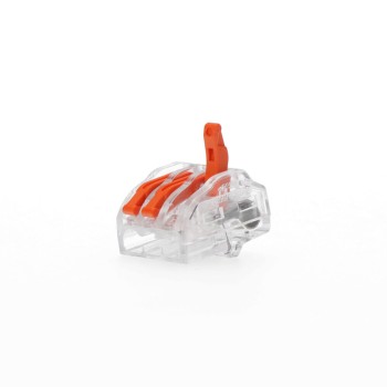 Ligador rápido por aperto alavanca 3 cabos 0,75a 2,5mm (embalada 5 unid.)