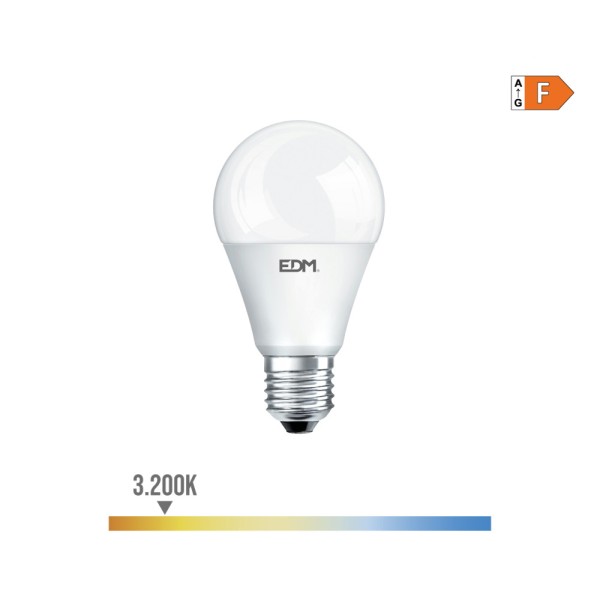 Lâmpada "crepuscular" standard led e27 10w 810lm 3200k luz quente ø6x11cm edm