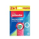 Pano de microfibras ultrafresh 2+1 167602 vileda