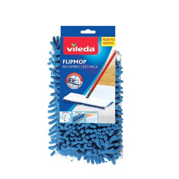 Sobresselente mopa de microfibras flip mop 162291 vileda