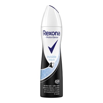 Desodorizante rexona spray 150ml invisible aqua
