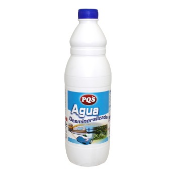 Agua desmineralizada garrafa 1l pqs