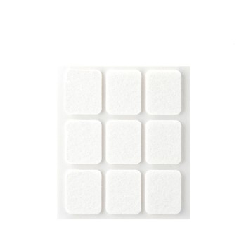 Pack 9 feltros adesivos sinteticos brancos, 29x23mm plasfix inofix