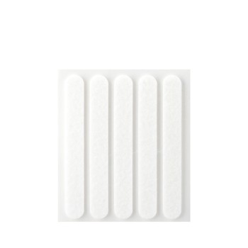 Pack 5 feltros adesivos sinteticos brancos 95x12mm plasfix inofix