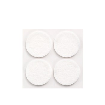 Pack 4 feltros adesivos sinteticos brancos, ø38mm plasfix inofix