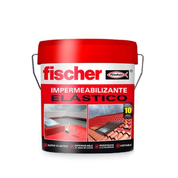 Impermeabilizante elástico 4l vermelho 547157 fischer