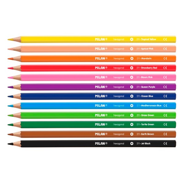Pack 12 lápis de cor milan