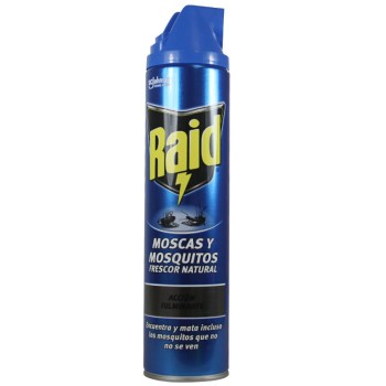 Raid insecticida spray 600ml mosquitos e mosquitos