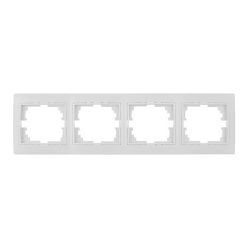 Estrutura horizontal para 4 elementos branco 296x81x10mm série europa solera erp74u