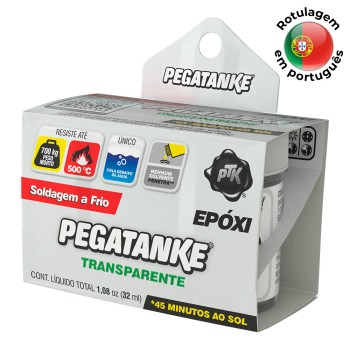 Pegatanke epoxico transparente 32ml. portugues
