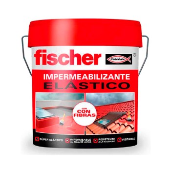 Impermeabilizante 15l vermelho com fibras 547152 fischer