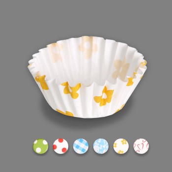 Blister com 75 formas de cupcake de papel ø4,3x2,5cm cores sortidas