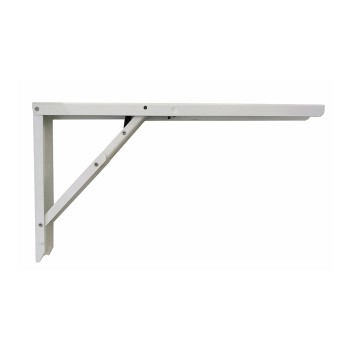 Esquadro de aço dobrável abat-table branco 30x52cm