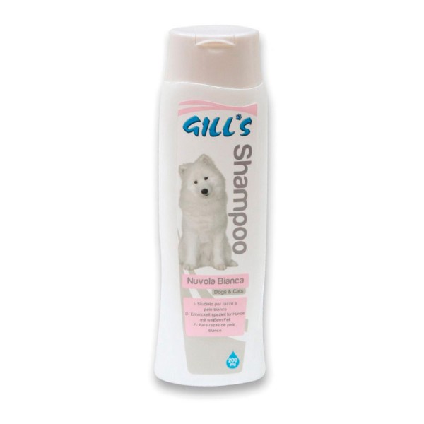 Champô para animais de estimação especifico pelo branco 200ml gill's