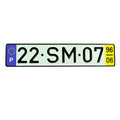 Matrícula de Carro (Com Ano e Mês)